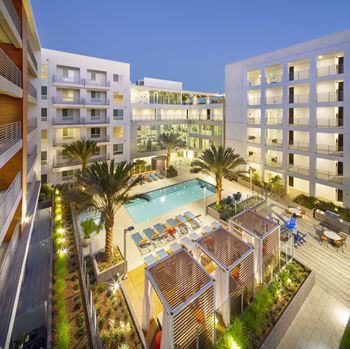 Pool Aerial View at The Q Topanga, Woodland Hills, 91367